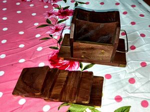 Wooden Coaster Set