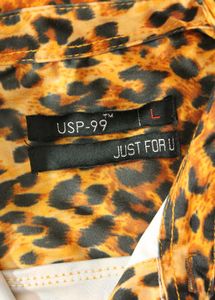 Men Chetah Print Shirt