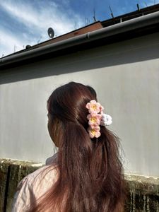 Handmade Crochet Flower Hair Clips
