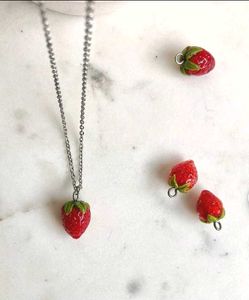 Handmade Strawberry Pendent🍓