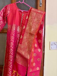 Fabulous Reddish Pink Kurta Set