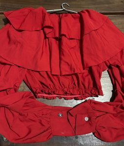 Red Fringes Top