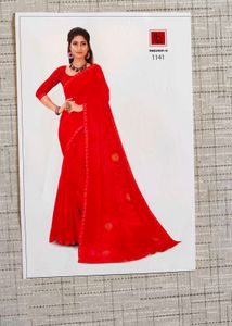 Elegant Red Saree