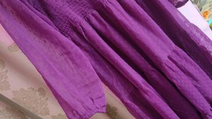 Purple Tiered Midii Dress