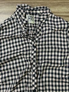 DNMX Gingham Button-Up Shirt