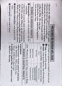 Microbes in Human Welfare Study Sheet