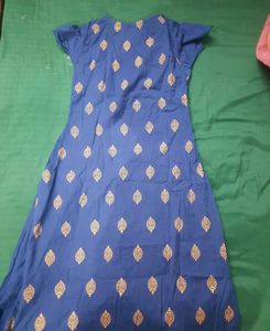 Blue And Golden Kurti