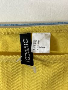 H&amp;M Chic Yellow Skater Dress