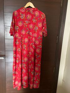 Red Floral Shirt Dress from Max(xl)