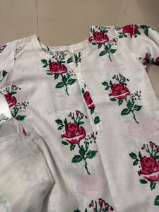 Floral Print Salwar Kameez Set