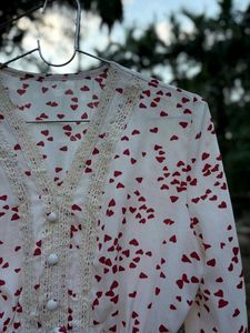Heart Print Top