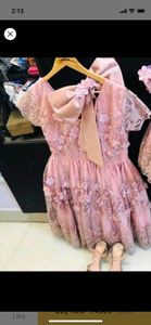 pink short beautiful dress