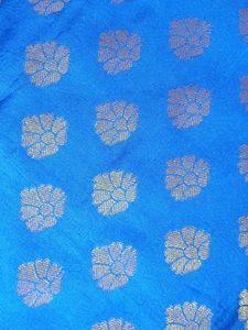 Blue And Pink Banarasi Saaree