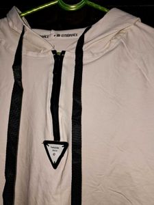 Sale 🎊🎆🎄🎉Embrace White Hoodie w Black Drawstr