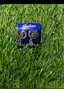 Combo Of 3 Silver Jhumka Earrings