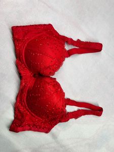 Red Lace Bra