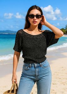 Pinterest Crochet Black Pullover B