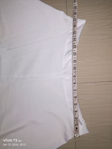 Full Flare White Palazzo, Crepe Fabric