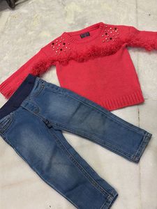 Kids Sweater &amp; Jeans Set