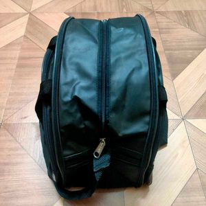 Black Leather Bag  ( GYM Travel Handbags Backpack)
