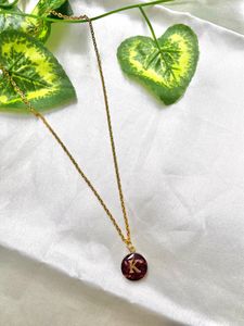 Resin Initial Pendant