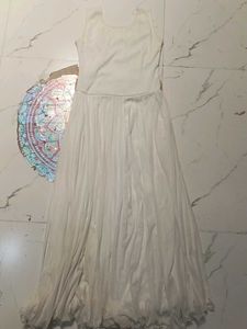 White Maxi Dress with Belt