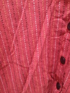 Red Casual Shirt Top