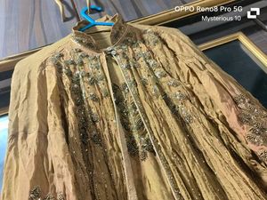 Embroidered Ethnic Suit With Dupatta