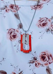 Unique Razor Blade Pendant Necklace