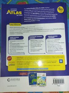 Oxford Student Atlas - for India with big map