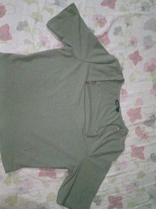 Sage Green Ribbed Top