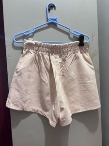 Beige Skort Shorts