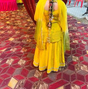 Yellow Fully Heavy Punjabi Suit