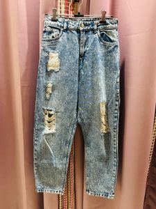Ginger Ripped Denim Jeans