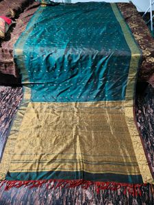 pure silk double tone kanjeevaram saree