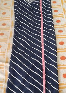Elegant Striped Kurti Set