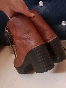 Coffee Brown High Heel Boots
