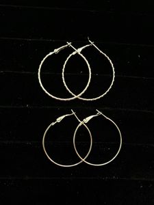 Silver Hoop Earring Bundle
