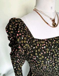 Floral Maxi Slit Dress