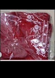Maroon Embroidered Kurta