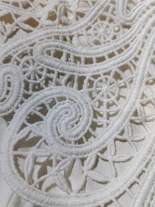 White Lace Trim Blouse