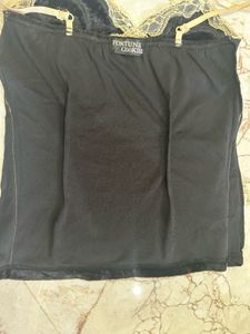 Y2K Thrifted Lacey Velvet Cami Top