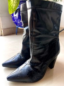 Heeled Half Calf Length Boots