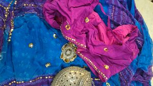 Ethnic Saree With A Vintage Purse!!!