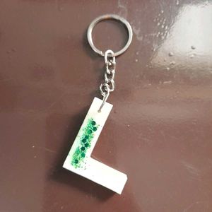 Initial L Keychain