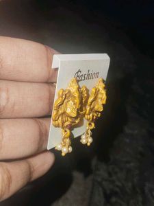 Ganesha Earrings(panchaloham)