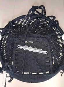 Cotton rope hanging swing