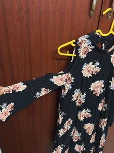 Floral Cold Shoulder Dress
