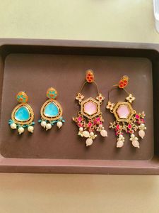Statement Earrings - Two Pairs