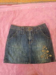 Vintage Denim Skort